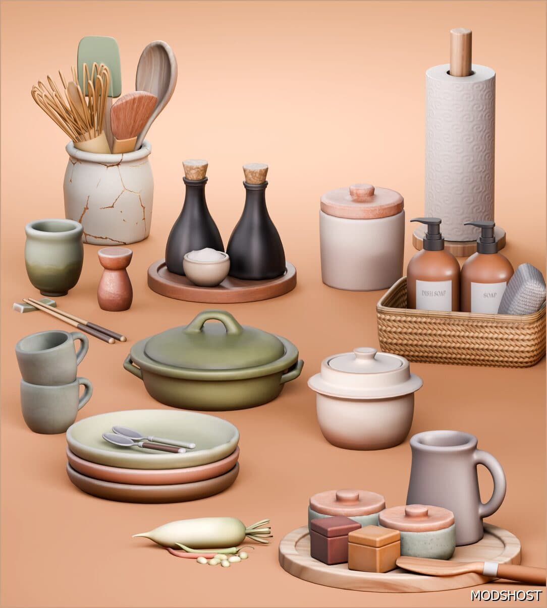 Скриншот мода Набор кухонного декора Homestyle Counter Clutter